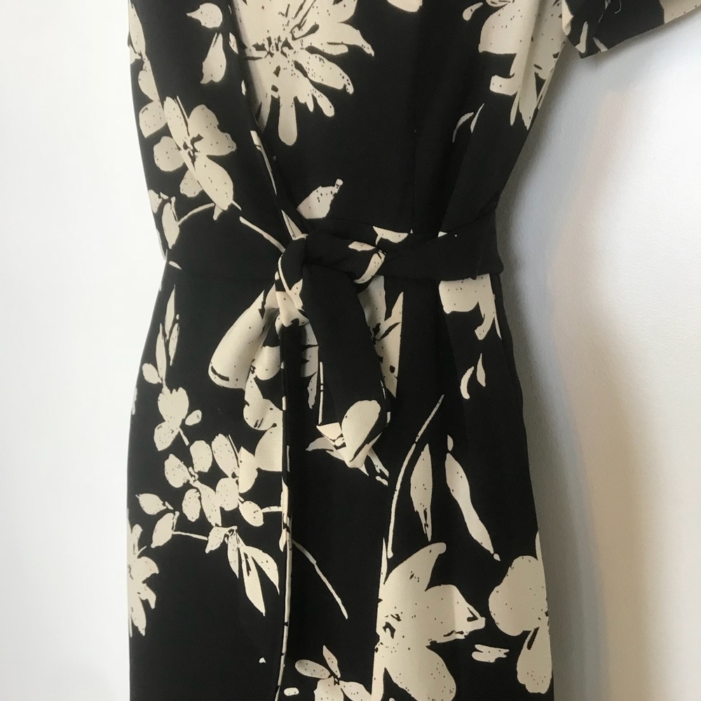 Coldwater Creek | Floral Wrap Career Belted Dress - Picture 3 of 8